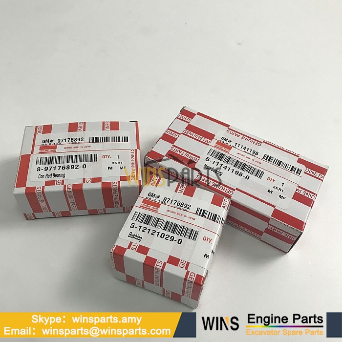 8941560840 8944147421 5115990031 8-94156084-0 8-94414742-1 5-11599003-1 CRANKSHAFT METAL KIT CONN ROD BEARING For Excavator Spare Parts