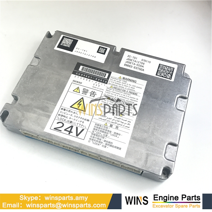 VH89661E0010 89661-E0010 275800-4211 89663-E0750A HINO J05E J05ETA J05E-TA ENGINE CONTROL ECU COMPUTER SK200-8 SK210D-8 SK210DLC-8 Kobelco Spare Parts