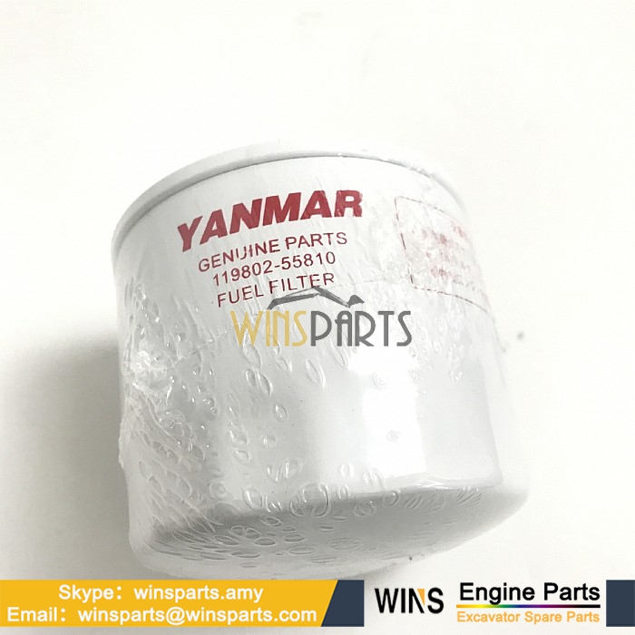 119802-55810 11980255810 129907-55801 12990755801 Donaldson P550127 FUEL FILTER YANMAR 3TNV82 Spare Parts