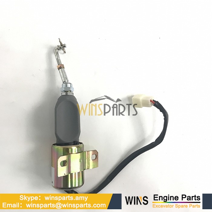 37V84A-56010 37V84A56010 YUCHAI YC Engine Fuel Shutdown Solenoid 24v Fuel Shut Off  Stop Solenoid Valve