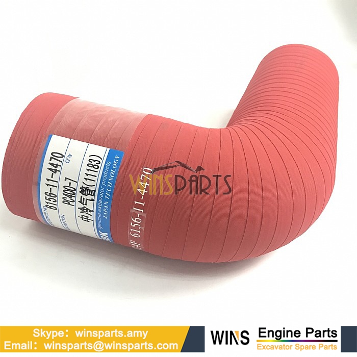 6156-11-4470 208-03-76630 Inlet Rubber Air Hose COOLER PIPING Komatsu