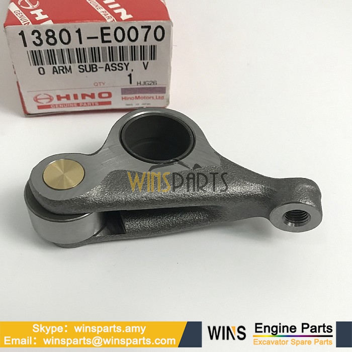 VH138401430A VH138301560AVH139512211A HINO J05E ARM Assy Valve Rocker Kobelco SK210DLC-8 SK215SRLC SK235SR-2 SK210LC-8 200-8 SK210D-8 SK235SR-1E Excavator Spare Parts 