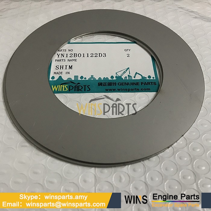 YN12B01122D3 PIN BUSHING SHIM Gasket SEAL PLATE Kobelco SK210LC-6E SK210LC-8 SK215SRLC SK220 SK220LC SK235SRLC-1E Excavator Spare Parts 