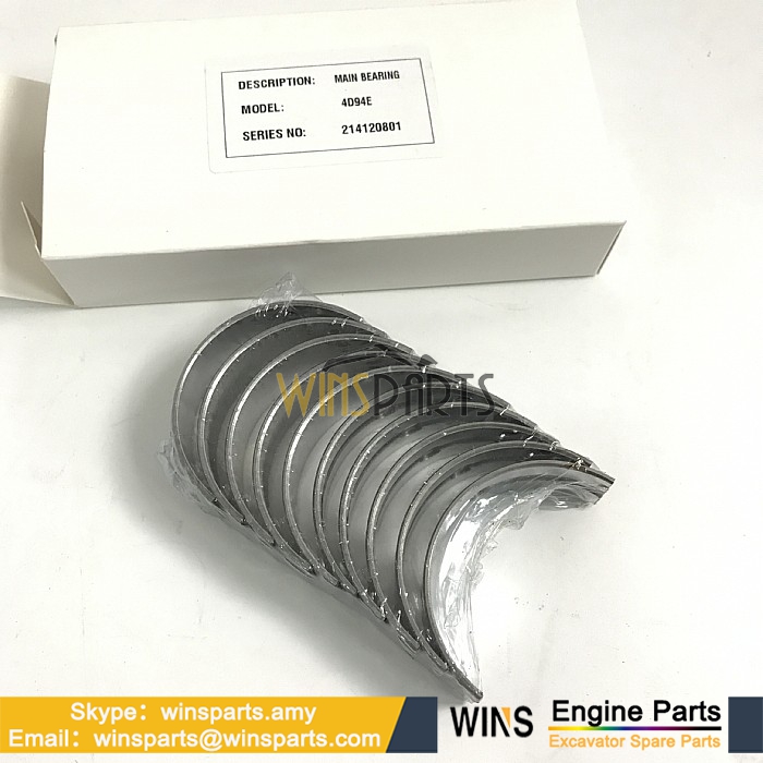 729900-02801 YM729900-02801 129900-02341 129900-02941 Yammer 4D94e 4tnv94 MAIN BEARING SET Excavator Spare Parts