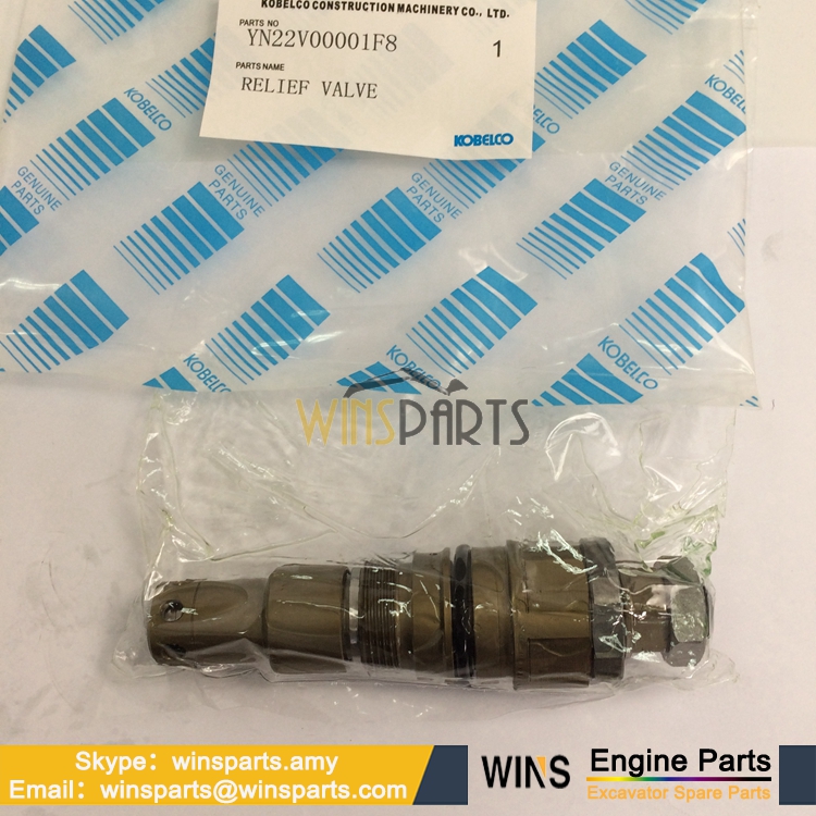 YN22V00034F1 YN22V00001F8 Kawasaki KMX15 Main CONTROL Relief Valve Kobelco SK210-8 SK200-6 SK200-8 SK230-6 Excavator Parts