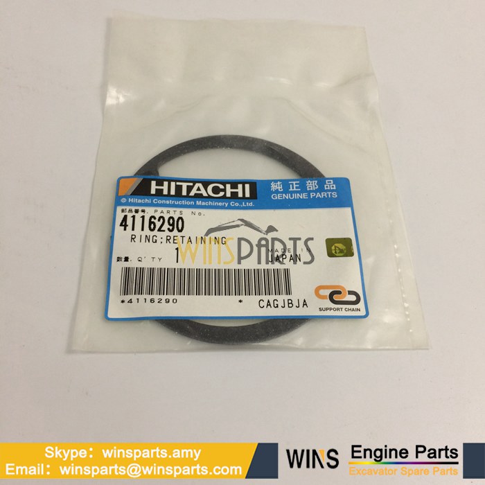 4116290 Snap Ring Shaft Hitachi John Deere Excavator Parts  