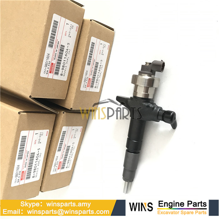 8-98011604-0 8980116040 095000-6100 ISUZU 4JJ1T 4JJ1 Engine Common Rail Injector DENSO John Deere (3)