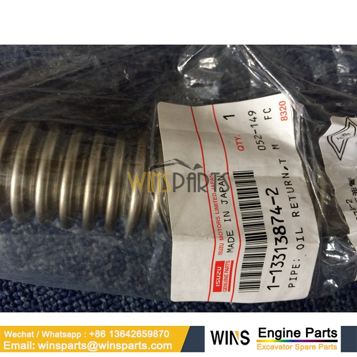 1-13313874-2 1133138742 1133138740 1133138741 ISUZU 6BG1 6BG1-TRA ENGINE TURBOCHARGER PIPE HOSE (3)