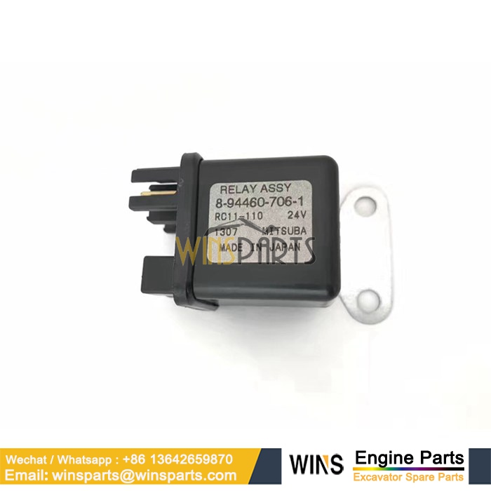 8-94460706-1 8-94460706-0 8944607061 8944607060 ISUZU ENGINE GLOW PLUG RELAY Hitachi John Deere (1)