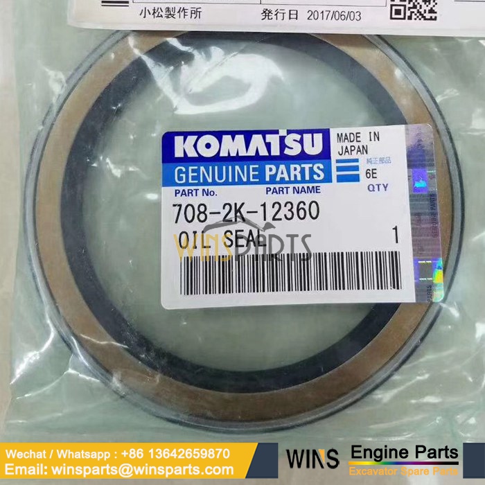 708-2K-12360 7082K12360 OIL SEAL MAIN PISTON PUMP Komatsu