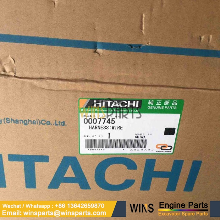 0007745 4657945 Engine Wiring Harness Hitachi