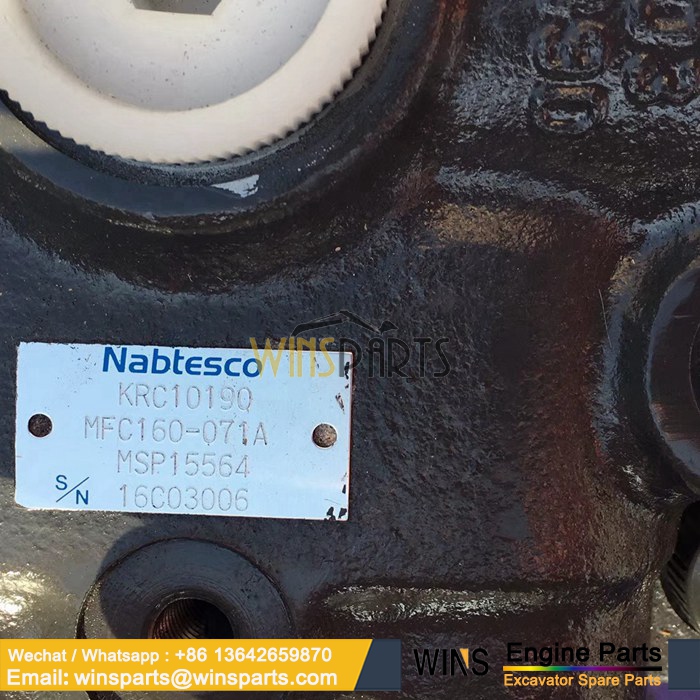 KRC10190 SWING MOTOR ASSY Nabtesco MFC160-071A HYDRAULIC MOTOR MSP15564 Case CX210B (3)