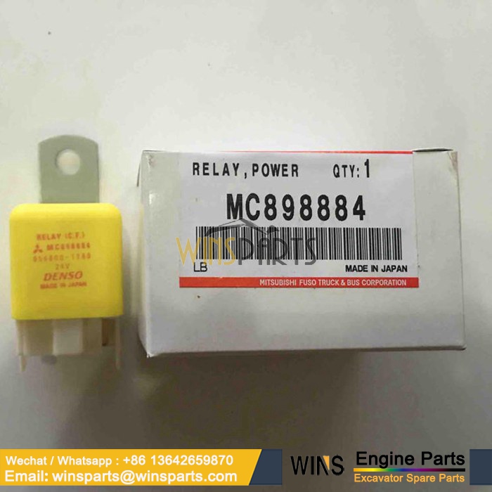 MC898884 Genuine Mitsubishi FUSO ENGINE 24v Relay DENSO 056800-1780