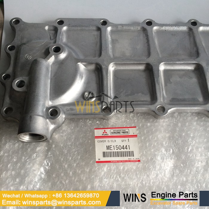 ME150441 VAME150441 MITSUBISHI 6D22-TC 6D24-TEB 6D22-T OIL COOLER COVER Kobelco (1)