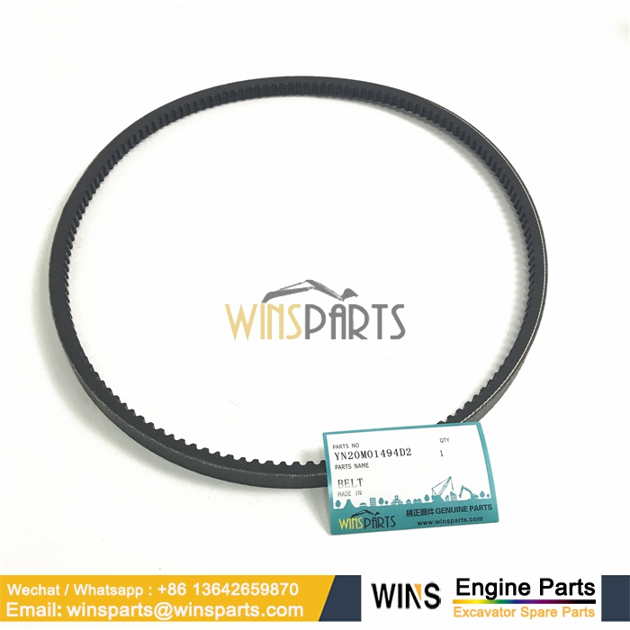 YN20M01494D2 AIR CONDITIONER BELT Kobelco SK350-8 SK350-9 (2)