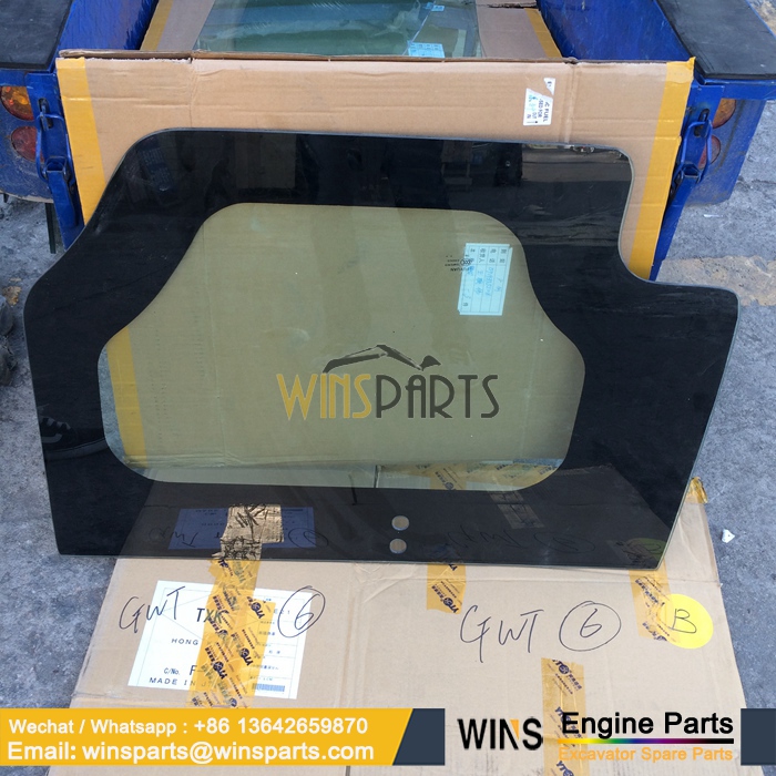 YN51C01096P1 CAB DOOR GLASS Kobelco New Holland E215BJ E265BJ E335 E385BJ