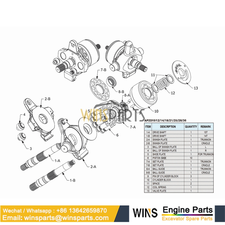 4472053 [1] PISTON PUMP 0824900 1. 4472009 [1] ROTARY GROUP 0825000 2. 0824901 [1] PLATE 10. 0824902 [1] SPRING 21. 0824903 [1] O-RING 24. 0824904 [1] SEAL;RING 27. 0824905 [4] BOLT;SOCKET 30. 0824906 [1] PLUG 31. 0824907 [3] PLUG 32. 0824908 [1] PLUG