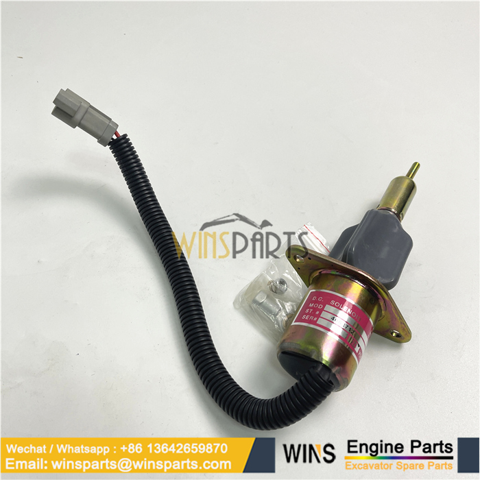 6742-81-9140 6743-81-9140 3930234 Engine Stop Solenoid Valve SA6D102E-2 SAA6D114E KOMATSU (2)