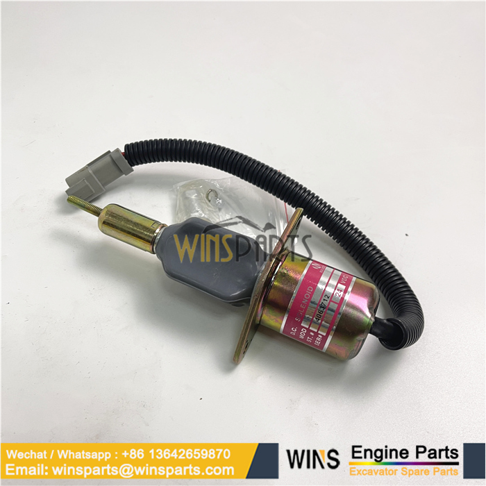 6743-81-9141 4063712 SA6D102E SAA6D114E Fuel Diesel Shut Off Solenoid KOMATSU (1)