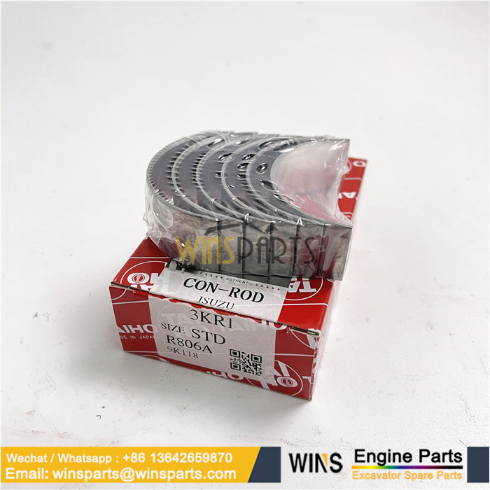 8941560840 8-94156084-0 894156-0840 8-94156-084-0 ISUZU 3KR1 3KR2 3LD1 3LD2 ENGINE Standard Connrod Metal BEARING SET (2)