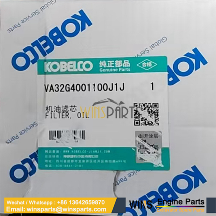 VA32G4001100J1J VA32G4001100 32G40-01100 ENGINE OIL FILTER Kobelco SK130-8 SK140LC-8