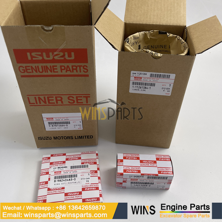 5-87814664-2 ISUZU 4BD1 4BG1 ENGINE Piston Liner Kit