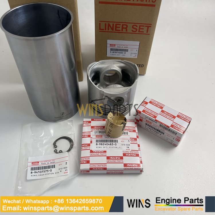 5878146642 5-87814664-2 587814-6642 5-87814-664-2 VI5878146642 ISUZU 4BD1 4BG1 ENGINE Piston Liner Kit