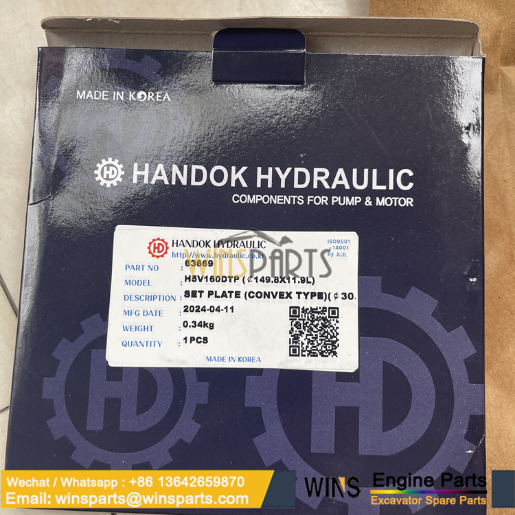 7I-8154 KOREA HANDOK HYDRAULIC 63669 H5V160DTP K5V160 K5V200 SET PLATE MAIN HYDRAULIC PUMP Caterpillar