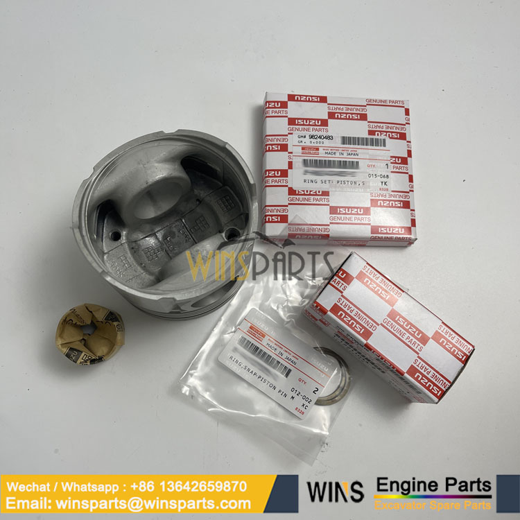 KOBELCO VI1122110331 PISTON PIN PIN VI8971768450 PISTON PISTON VI8971768440 PISTON VI1121211150 PISTON RING RING SET